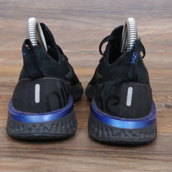 Nike Epic React Flyknit Black Racer Blue - Picture 3 of 13